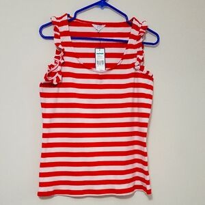 Crown & Ivy Red White & Cute Tank Top
